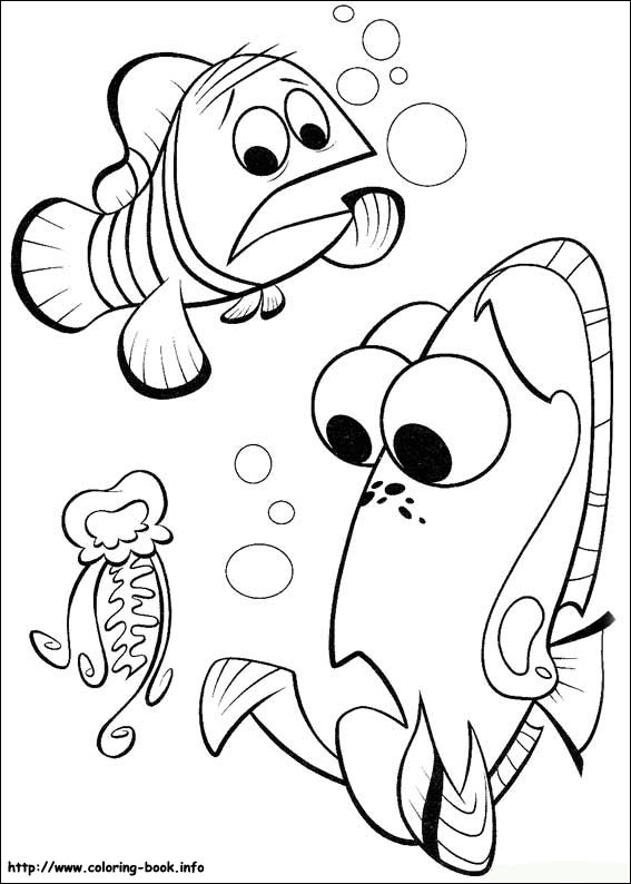 Finding Nemo coloring picture